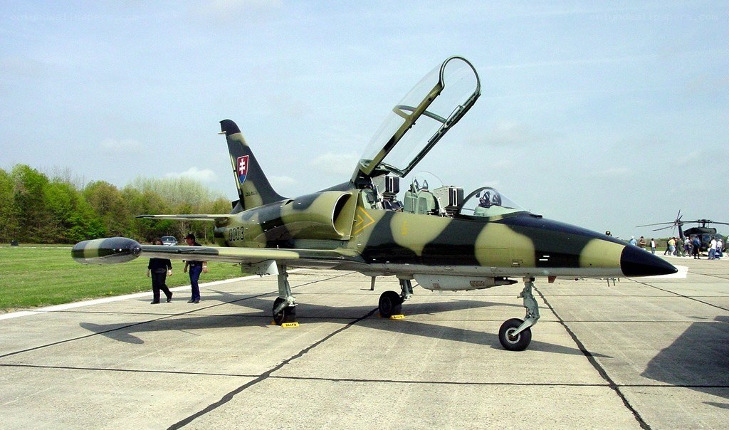 Slovak Air Force jet on display