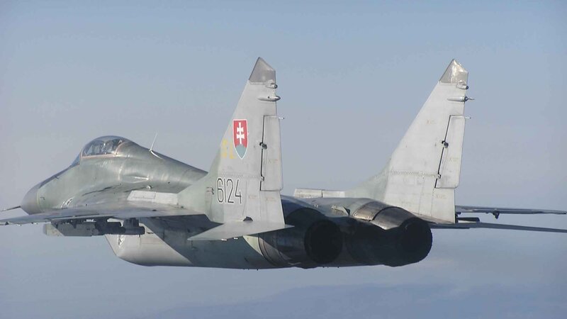 Slovak MiG-29 in flight