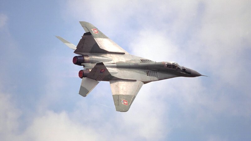 Slovak MiG-29 in flight