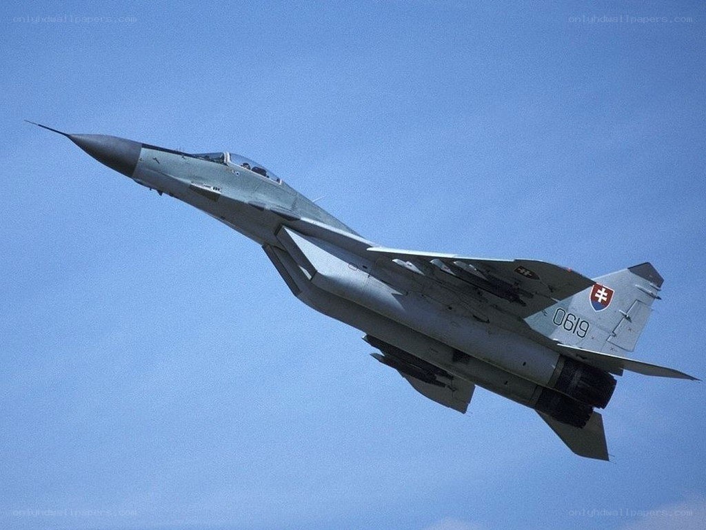 Slovak MiG-29 in flight