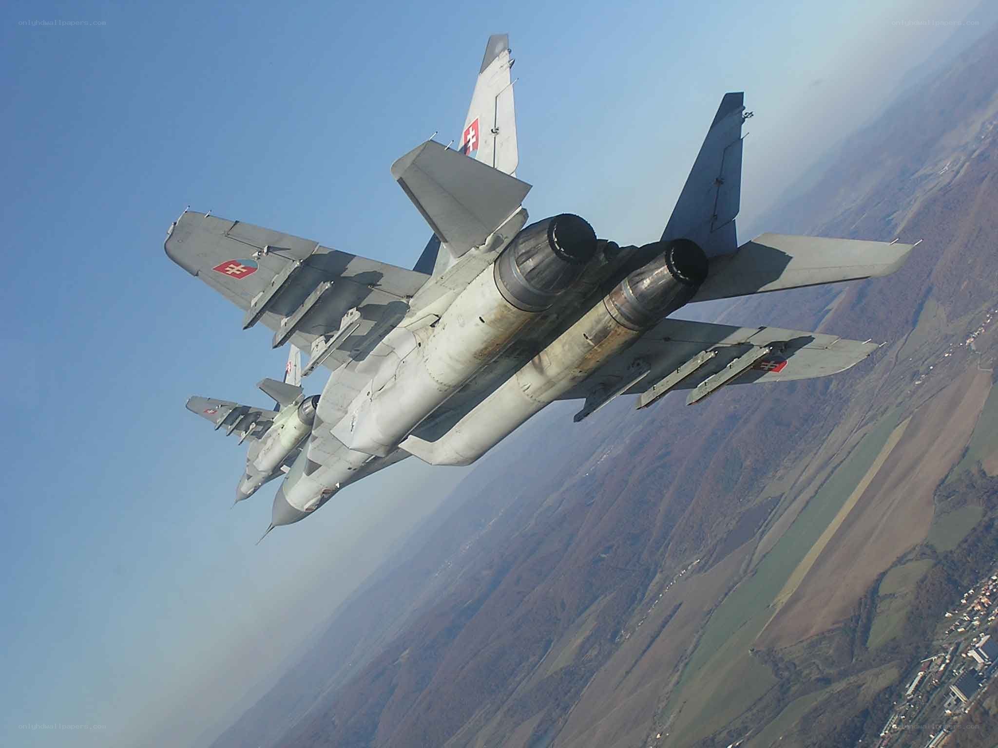 Slovak MiG-29 in flight