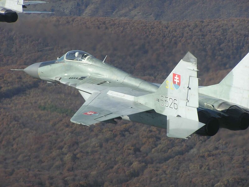 Slovak MiG-29 in flight