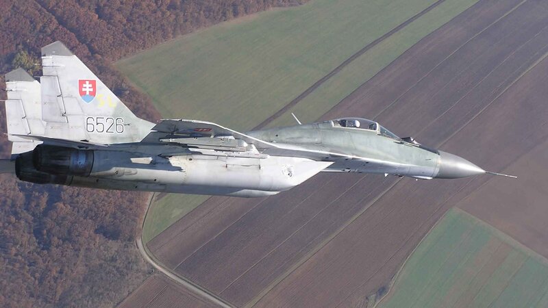 Slovak MiG-29 in flight