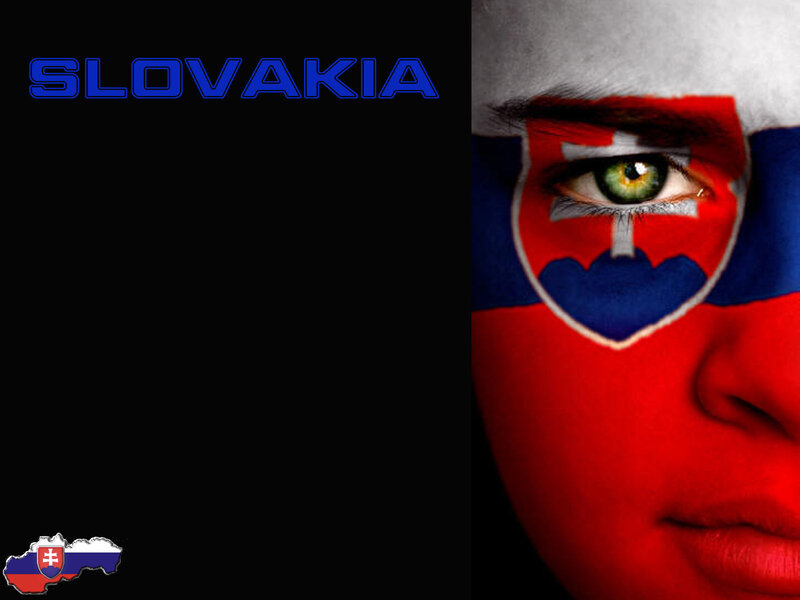 Slovakia flag face art