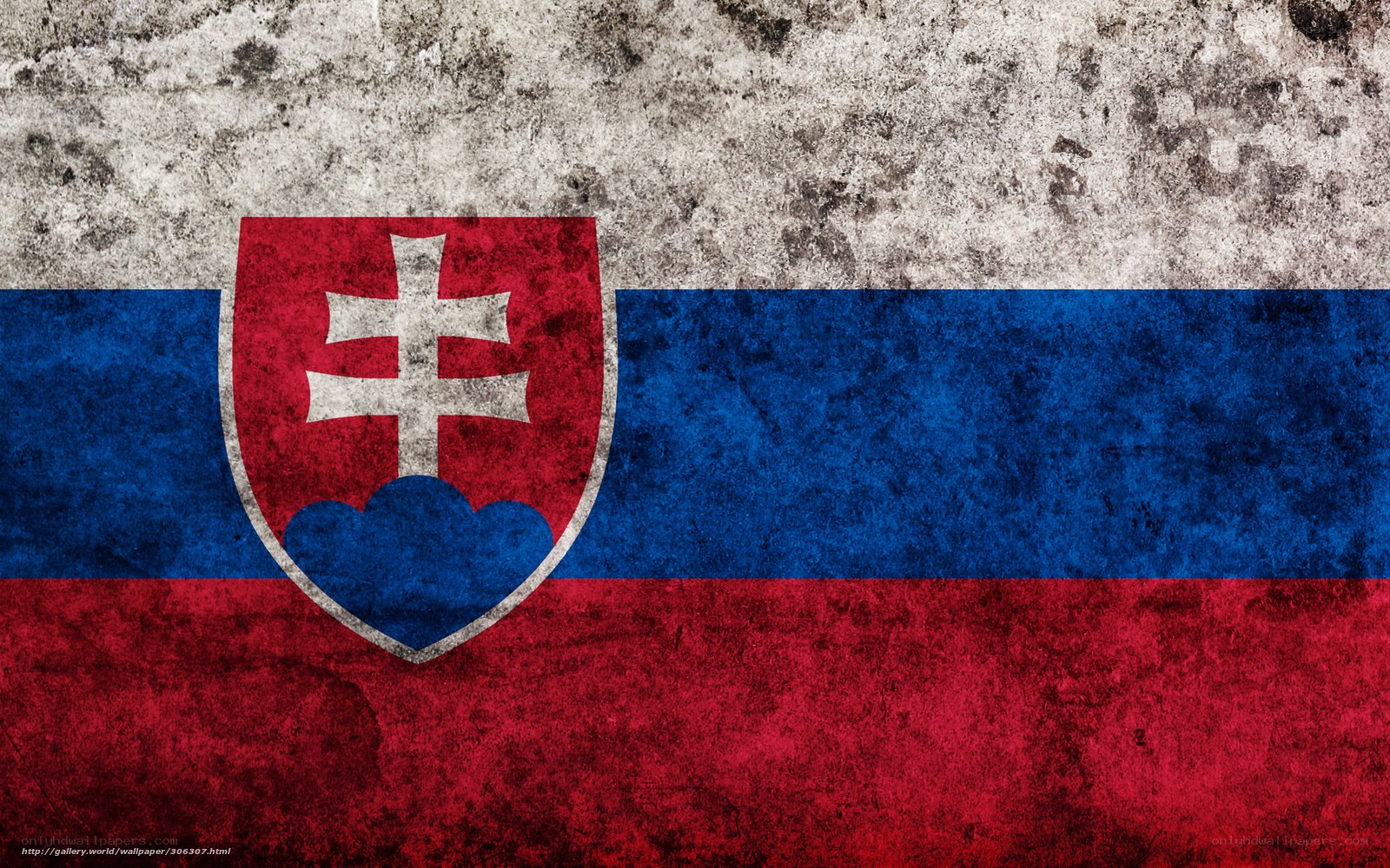 Slovakia flag grunge texture