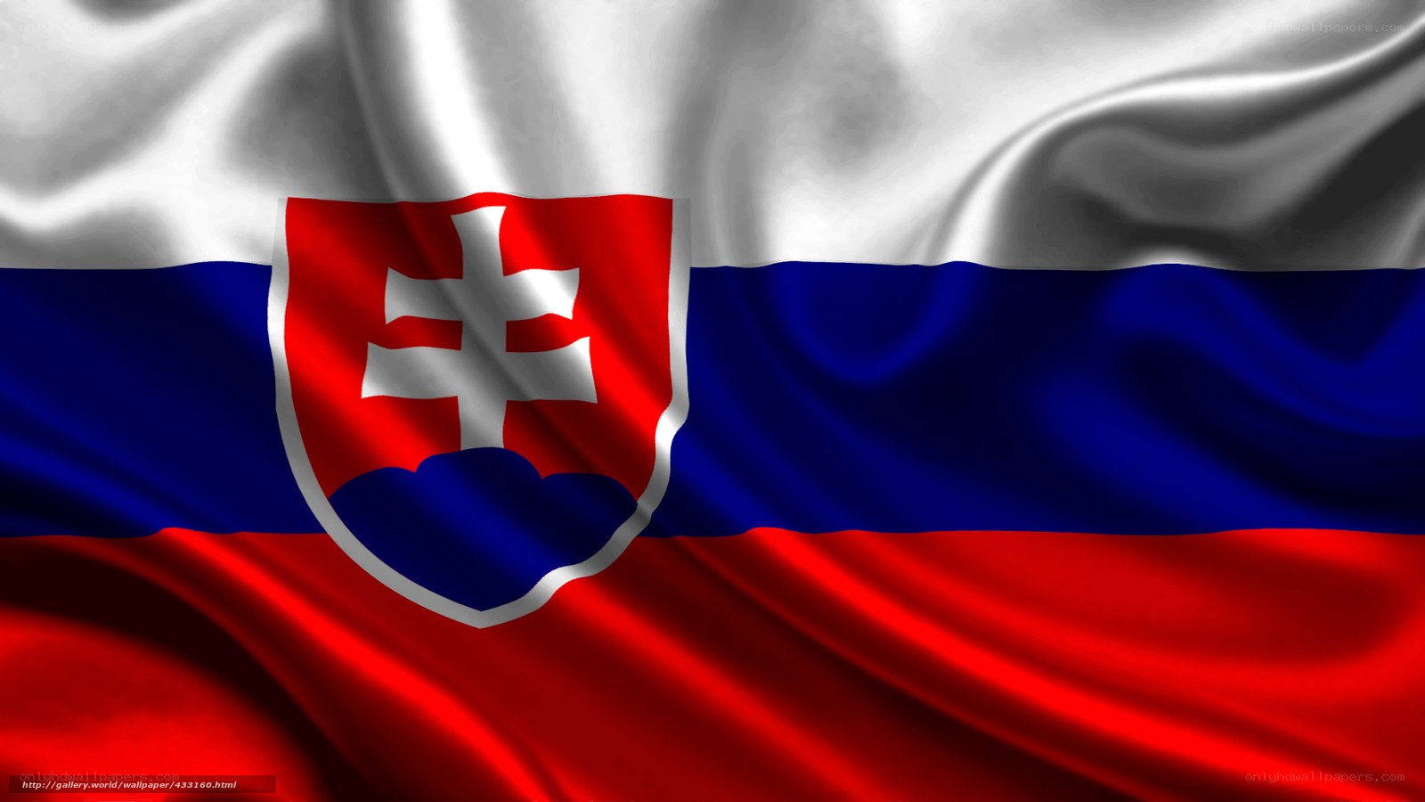 Slovakia flag waving