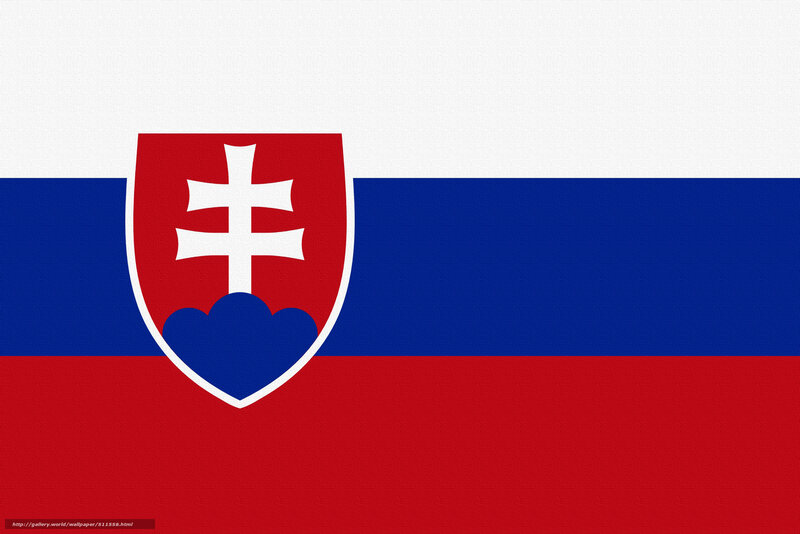 Slovakia flag with coat of arms