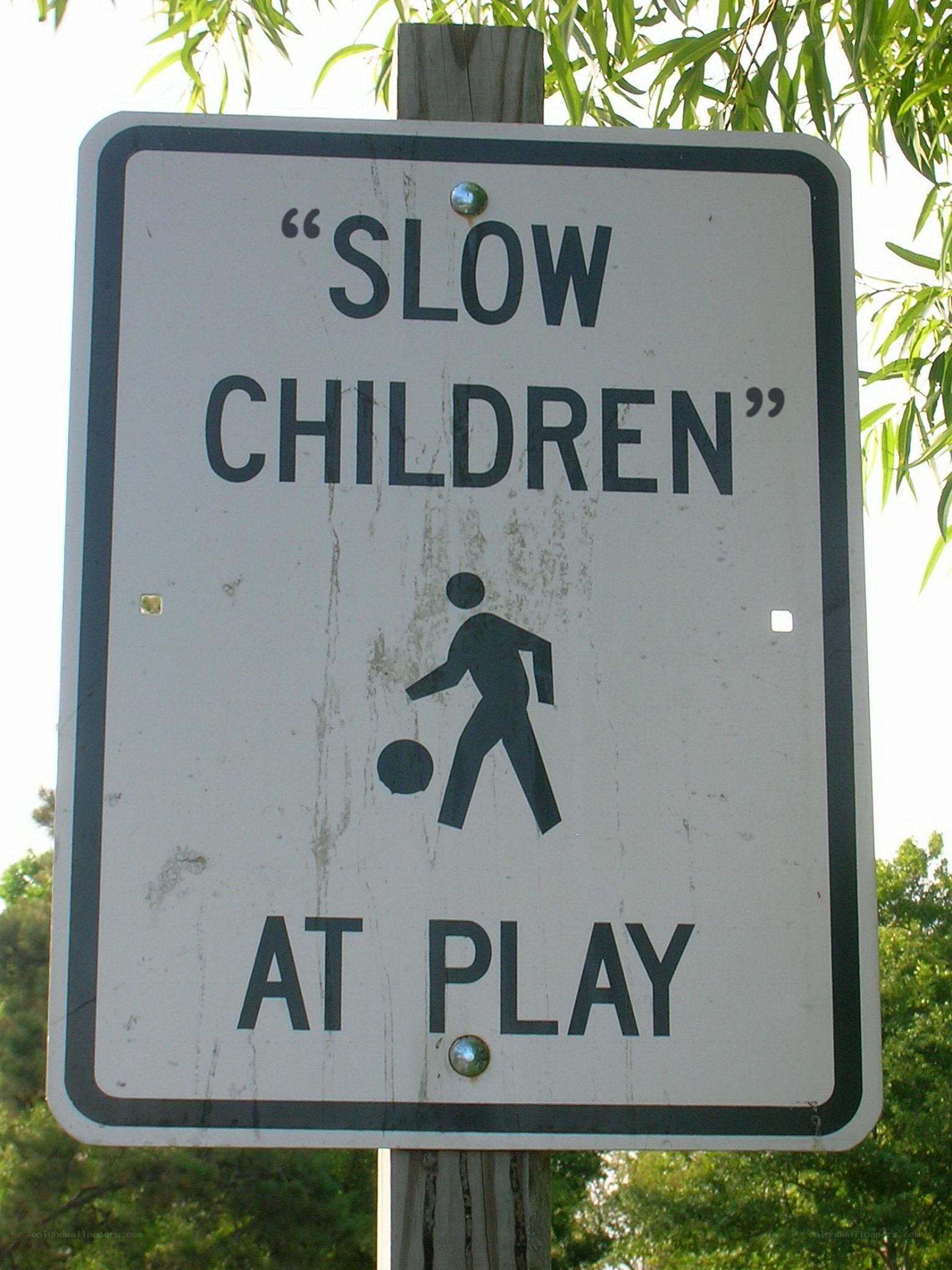 Slow Children at Play Sign