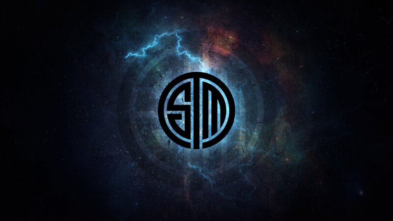SM Logo on Cosmic Background — Black