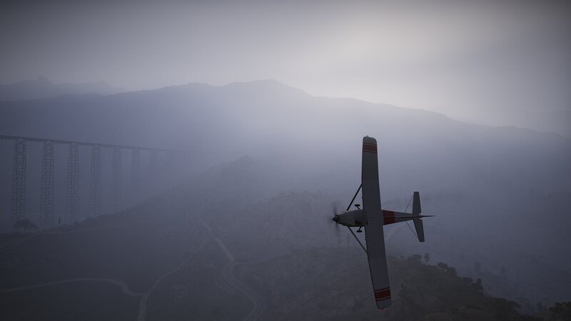 Small Airplane Flying