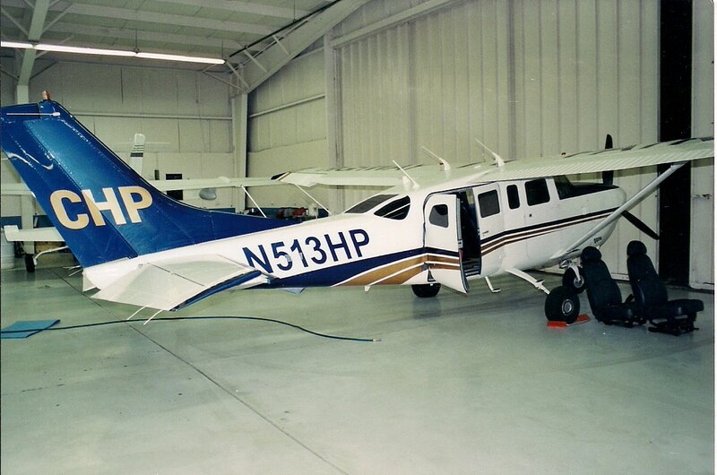 Small Airplane in Hangar