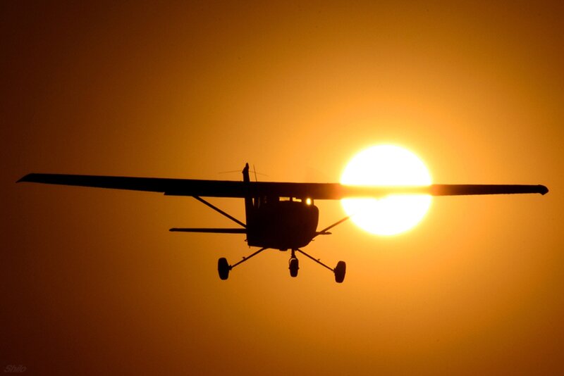 Small Airplane Silhouette