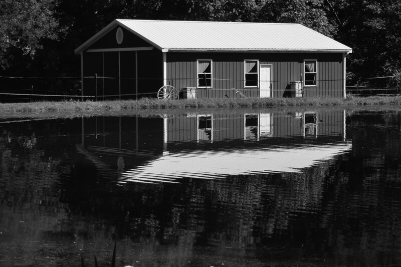 Small Barn by Water