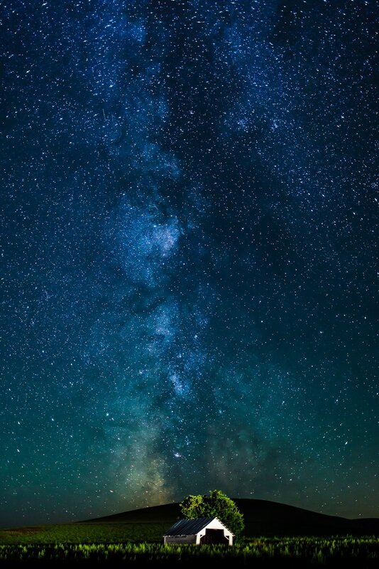 Small Barn under Stars