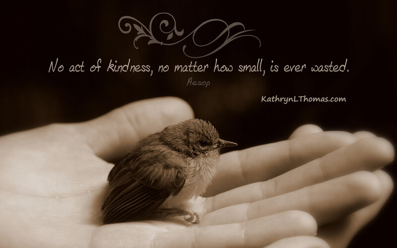 Small Bird in Hand — Sepia