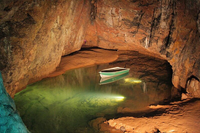 Small Boat in Cave