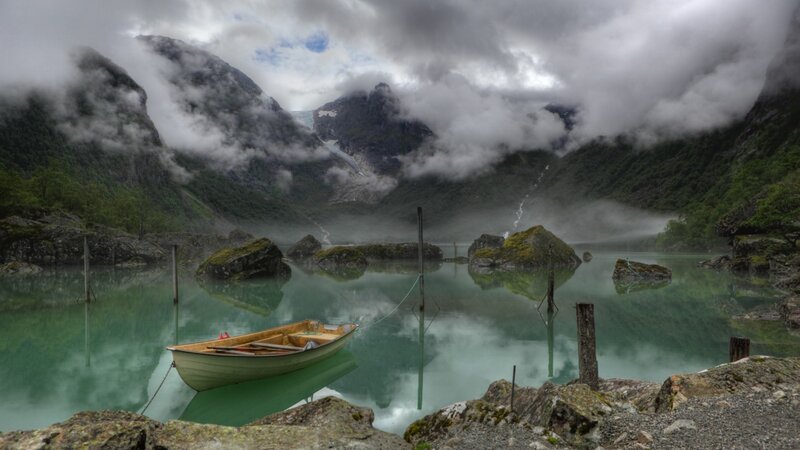 Small Boat in Lake