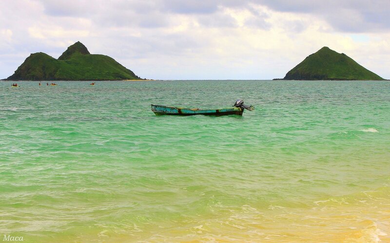 Small Boat in Ocean
