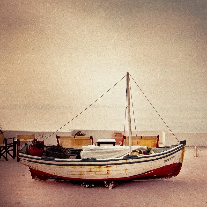 Small boat on a beach
