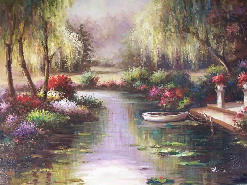 Small Boat on River