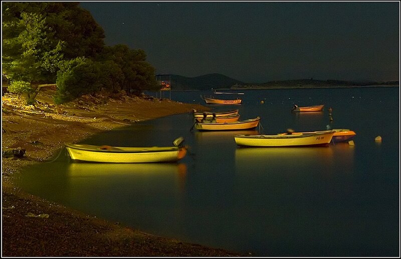 Small Boats at Night