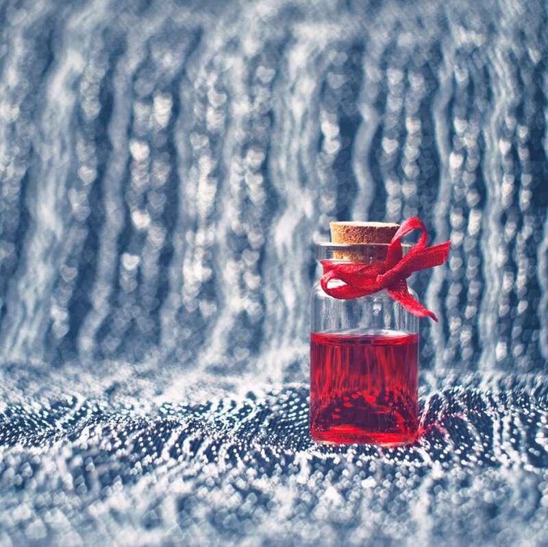 Small Bottle with Red Liquid — Calm