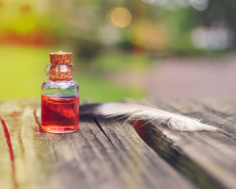 Small Bottle with Red Liquid — Serene