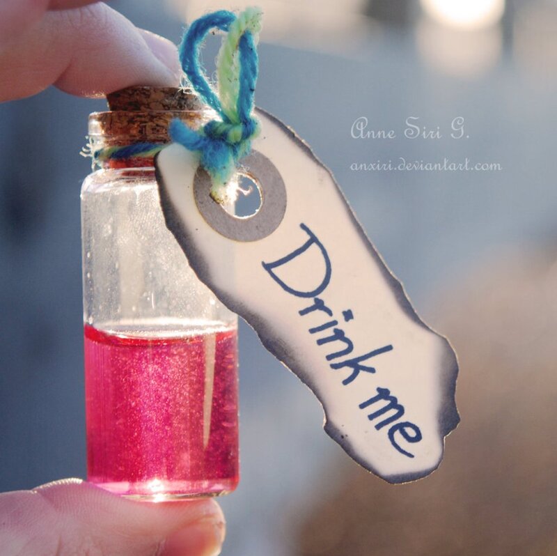 Small Bottle with Red Liquid — Whimsical