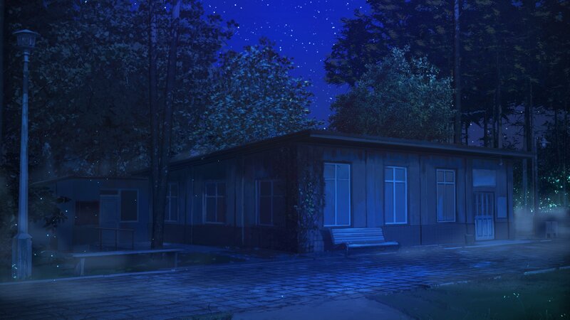 Small Building at Night