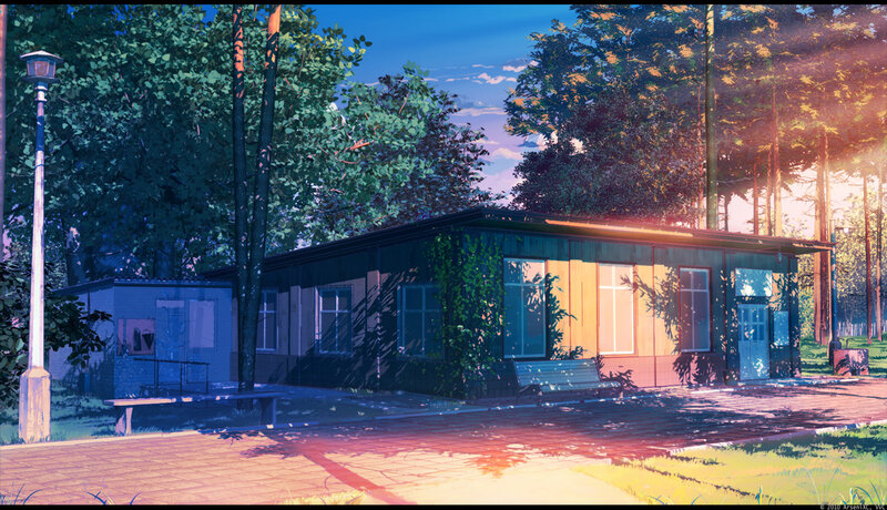 Small Building in Forest