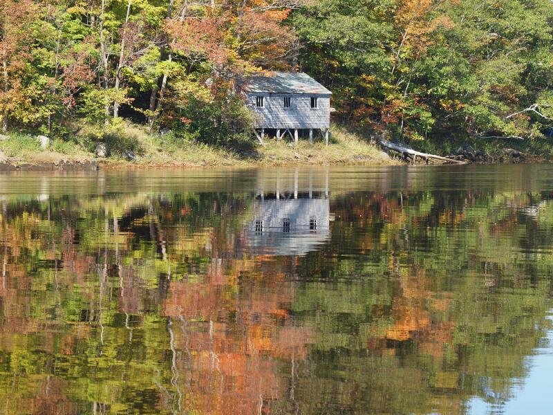 Small Cabin on Lake Shore