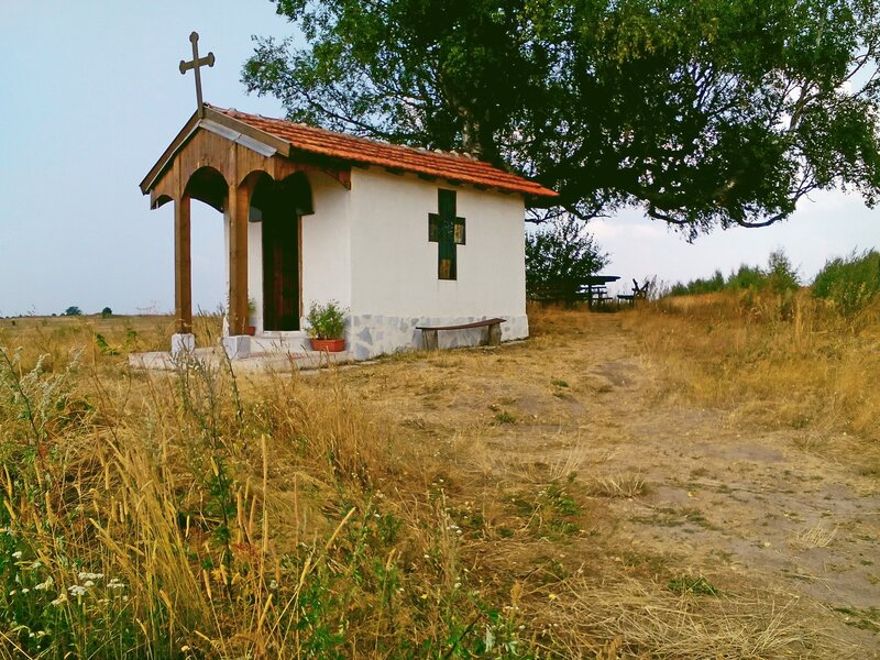 Small Chapel in Field — White