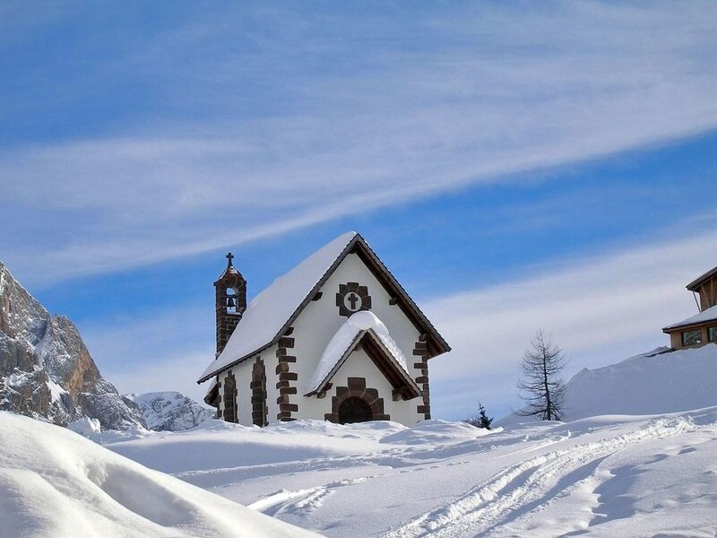 Small Chapel in Snow