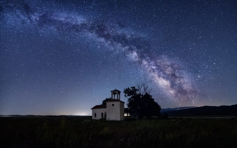Small Chapel under Stars