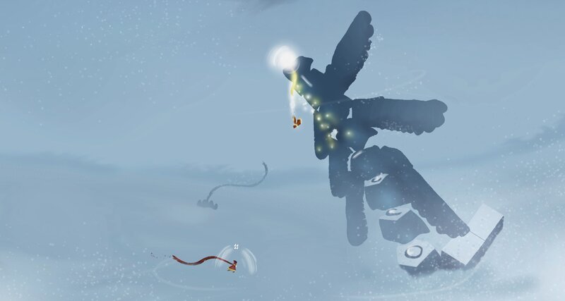 Small Character Fighting Giant