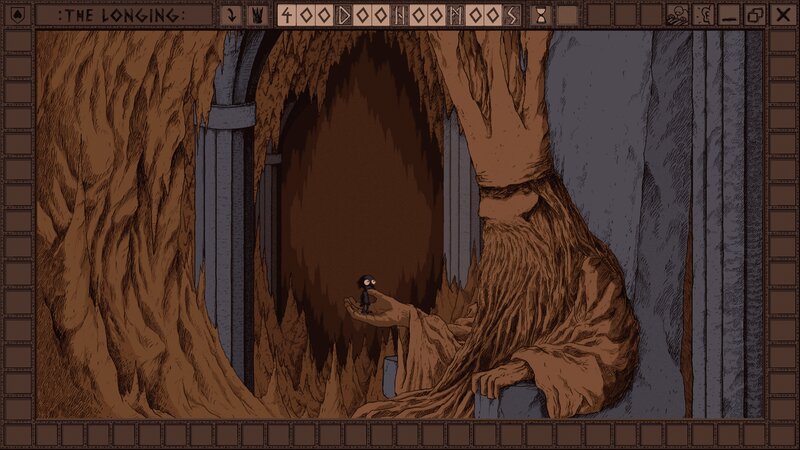 Small Character in Cave