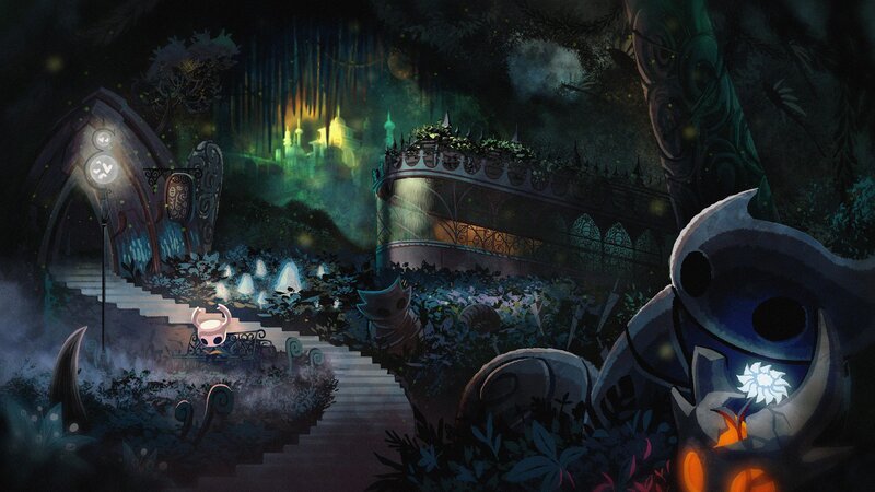 Small Character in Dark Garden