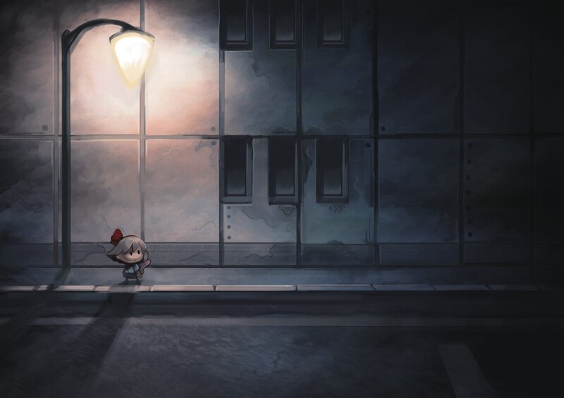 Small Character on Sidewalk