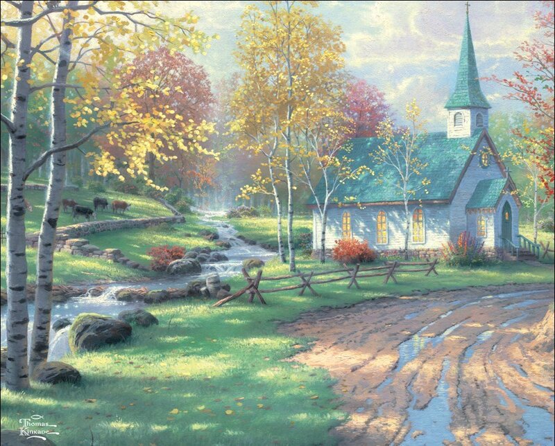 Small Church in Autumn