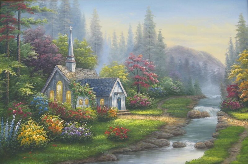 Small Church in Forest