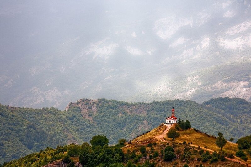 Small Church on Hill
