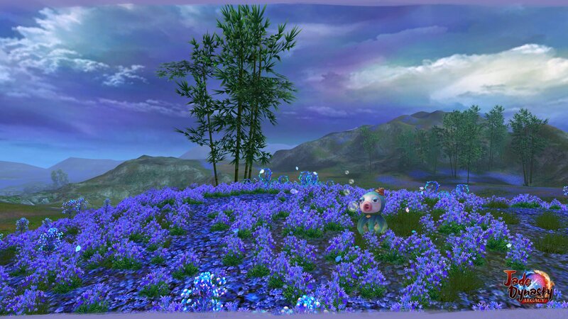 Small Creature in Flower Field
