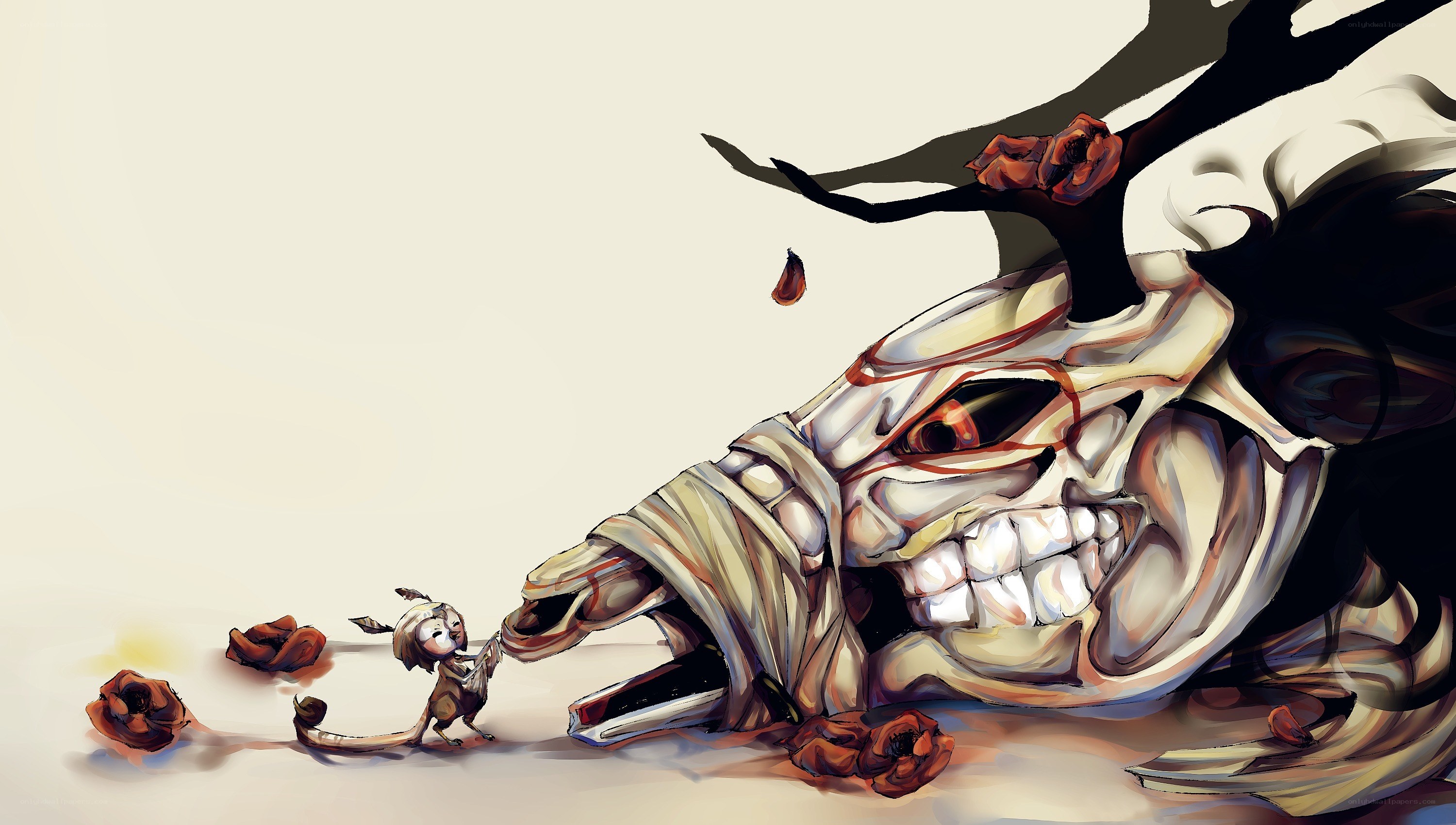 small creature with giant skull