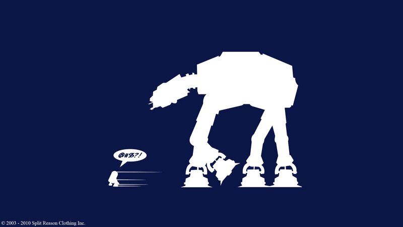Small Figure Fleeing AT-AT