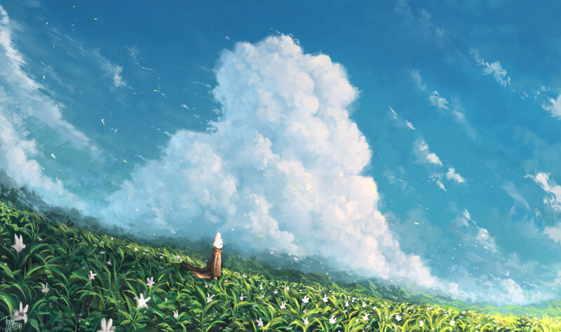 Small Figure in Field