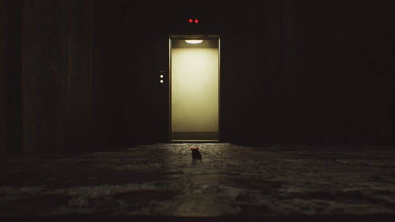 Small Figure in Hallway