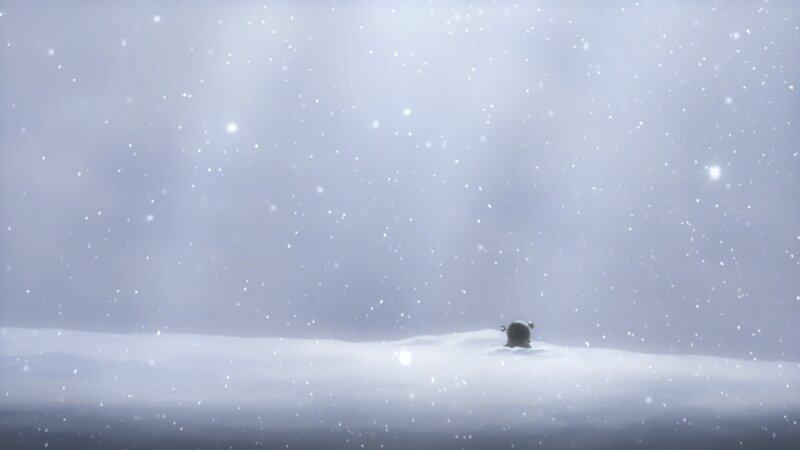 Small Figure in Snow