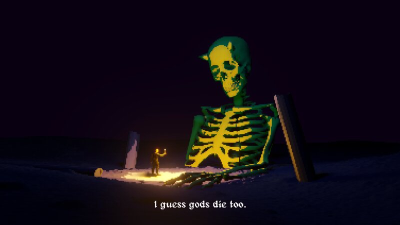 Small Figure with Skeleton