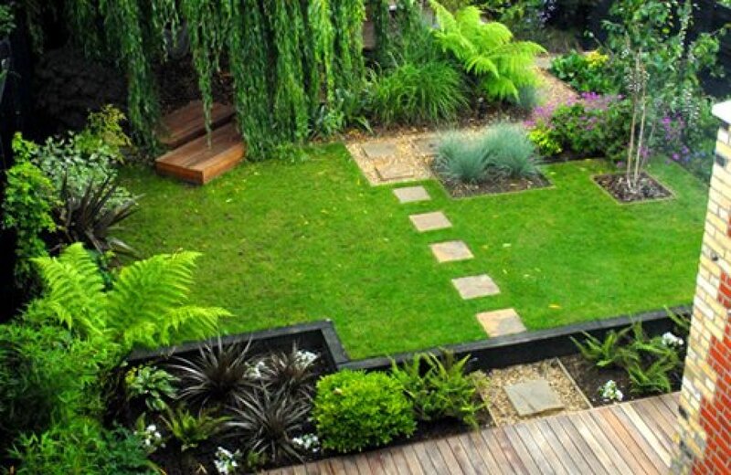 Small Garden with Lawn
