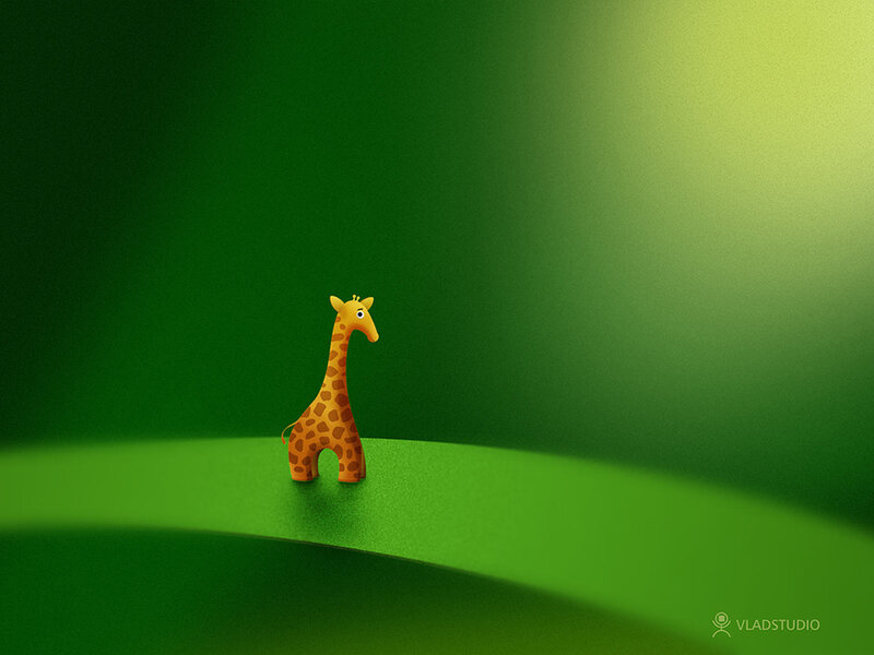 Small Giraffe Figurine
